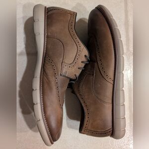 Johnston & Murphy Tan Leather Oxfords